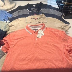 Men's Coral Polo Shirt